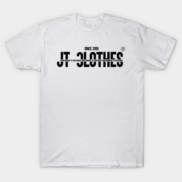 Line Black From nowhere to everywhere - JT T-Shirt by DonJoao